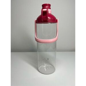 64 OZ WATER BOTTLE with Straw! Pink & Red